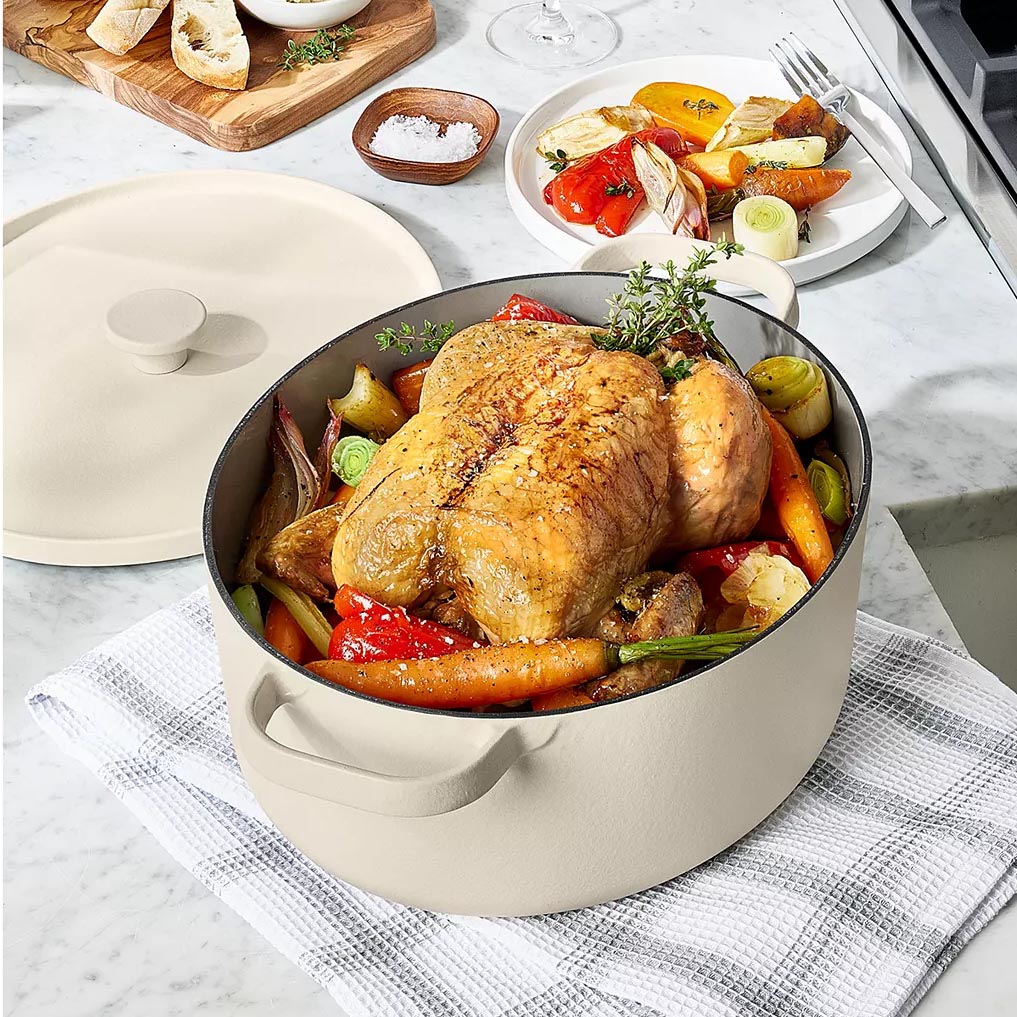 7qt Enameled Cast Iron Dutch Oven $22!